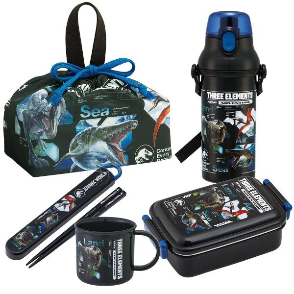 ジュラシックワールド リバース 復活の大地 お買得５点セット 角型お弁当箱 450ml 箸＆箸箱 コ...