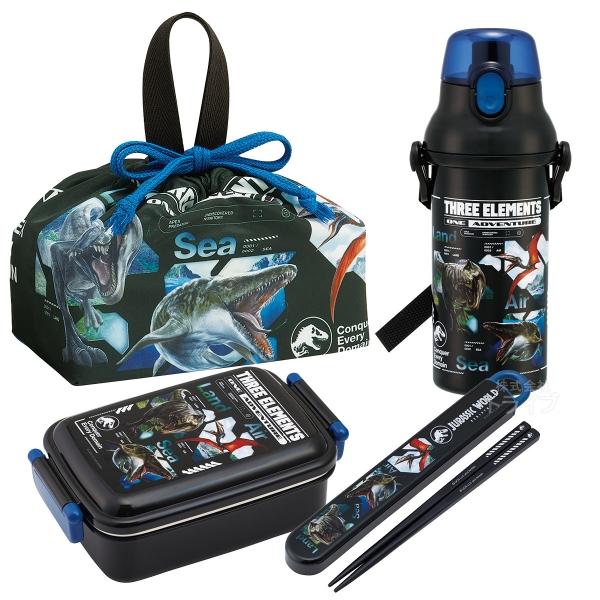 ジュラシックワールド リバース 復活の大地 お買得４点セット 角型お弁当箱 450ml 箸＆箸箱 巾...