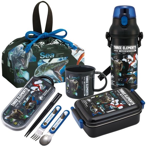 ジュラシックワールド リバース 復活の大地 お買得５点セット 角型お弁当箱 450ml トリオ コッ...