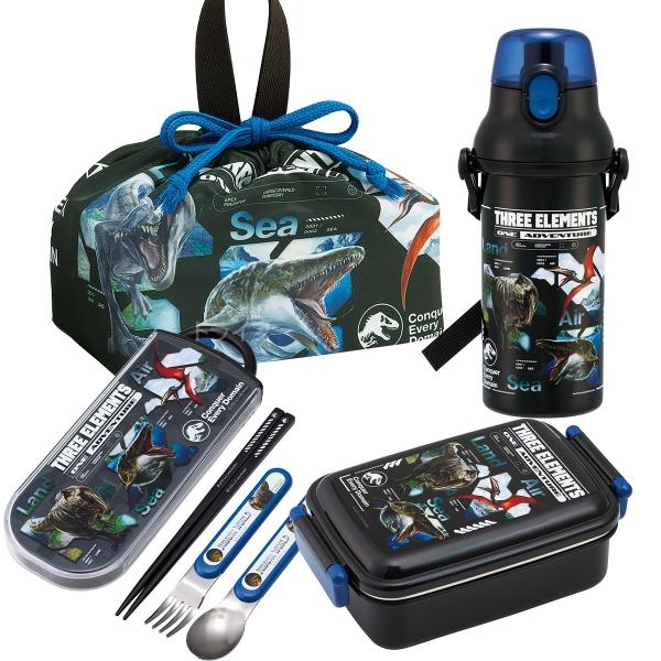 ジュラシックワールド リバース 復活の大地 お買得４点セット 角型お弁当箱 450ml トリオ 巾着...