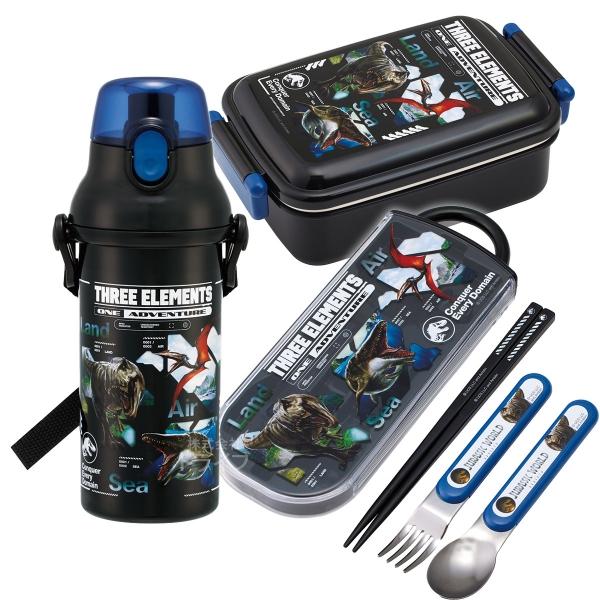 ジュラシックワールド リバース 復活の大地 角型お弁当箱 450ml トリオ プラ水筒 480ml ...