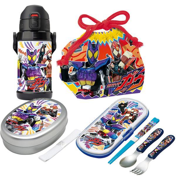 仮面ライダーガヴ お買得４点セット アルミお弁当箱 トリオ 巾着 ステンレス ボトル 600ml