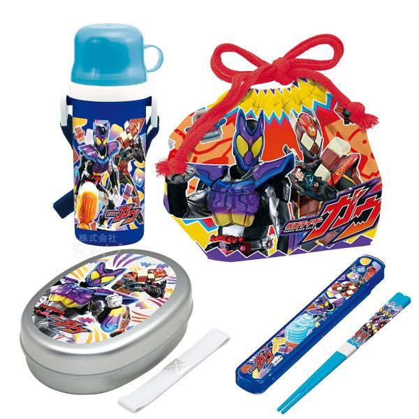 仮面ライダーガヴ お買得４点セット アルミお弁当箱 箸＆箸箱 巾着 ２ＷＡＹ ボトル