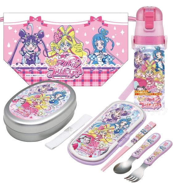 キミとアイドルプリキュア♪ アルミお弁当箱 トリオ 巾着 水筒 セット