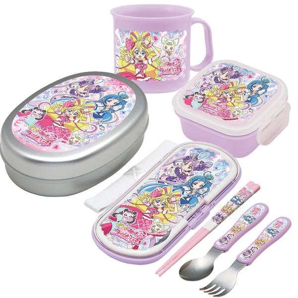 キミとアイドルプリキュア♪ お買得４点セット アルミお弁当箱 トリオ デザートケース コップ