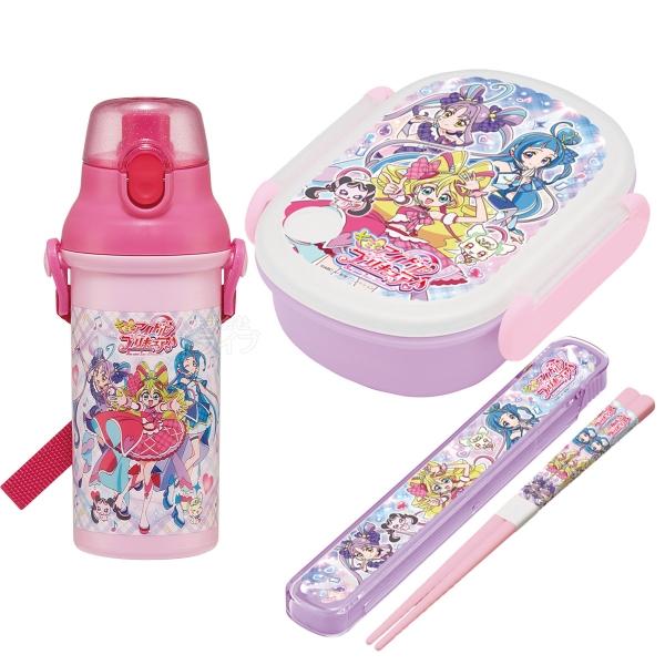 キミとアイドルプリキュア♪ お弁当箱 中子付 箸＆箸箱 水筒 セット