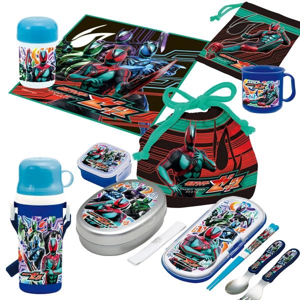 仮面ライダーゼッツ お買得８点セット 抗菌 アルミお弁当箱 350ml トリオ コップ コップ袋 巾...
