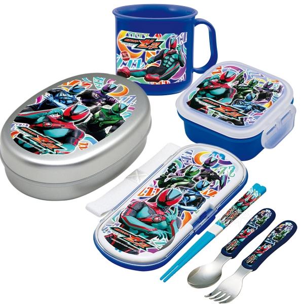 仮面ライダーゼッツ お買得４点セット アルミお弁当箱 トリオ デザートケース コップ
