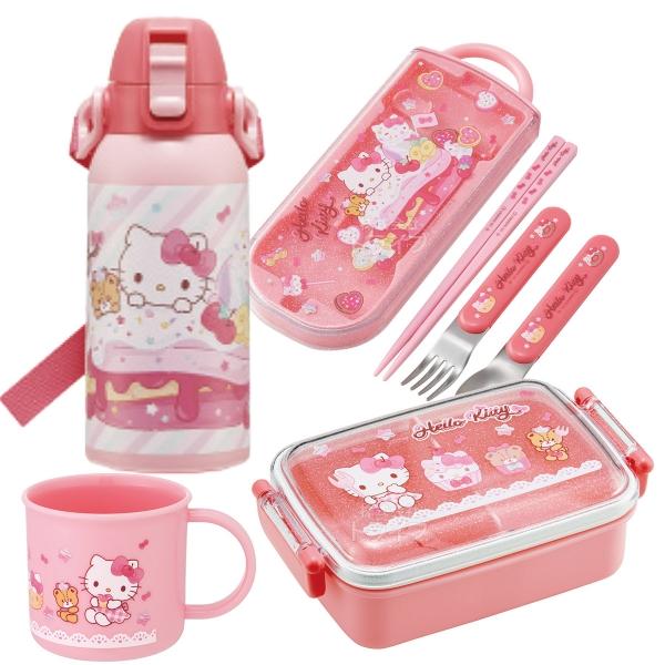 2月上旬入荷予定 ハローキティ 26 お買得４点セット 角型お弁当箱 450ml トリオ コップ 水...