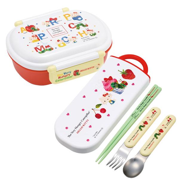 はらぺこあおむし ハローキティ コラボ 抗菌 お弁当箱 中子付 360ml トリオ セット