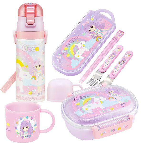 リカちゃん お買得４点セット 抗菌 お弁当箱 中子付 360ml トリオ コップ 2WAY水筒