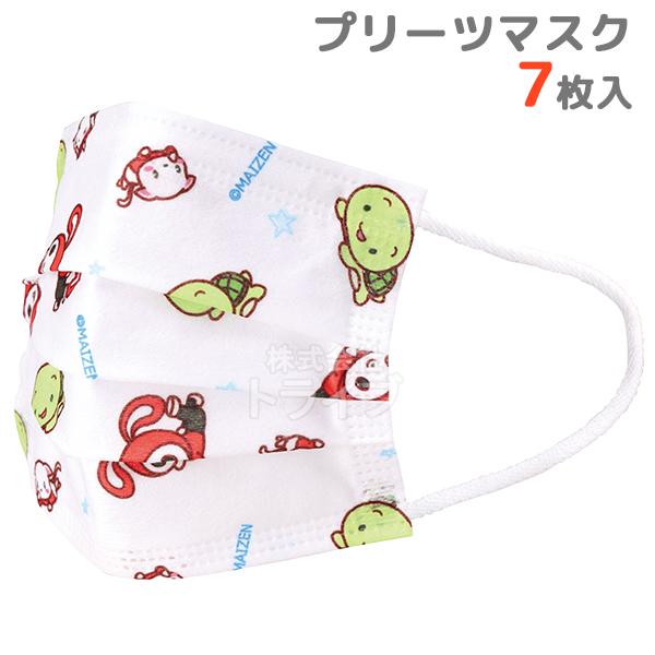 [特価50％OFF]まいぜんシスターズ 23 不織布 プリーツマスク 子供用 7枚入 MSKP3N ...
