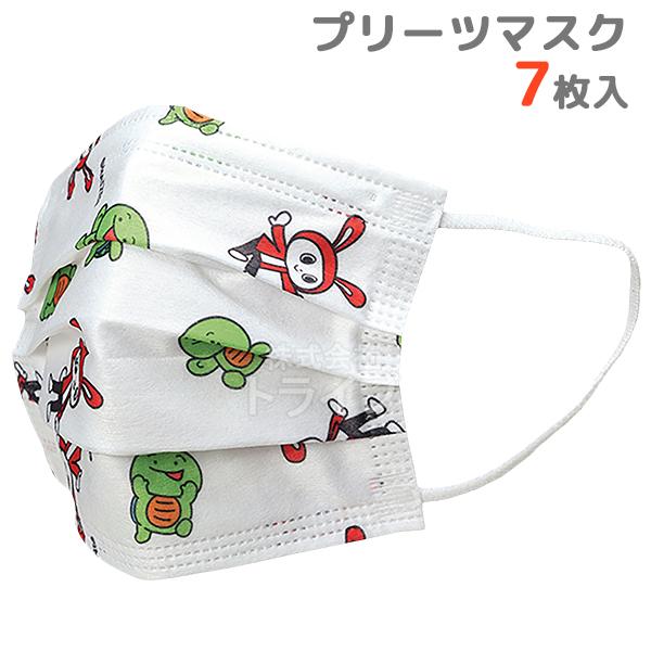 まいぜんシスターズ ＋ 不織布 プリーツマスク 子供用 7枚入 MSKP3N ネコポス対応品 626...