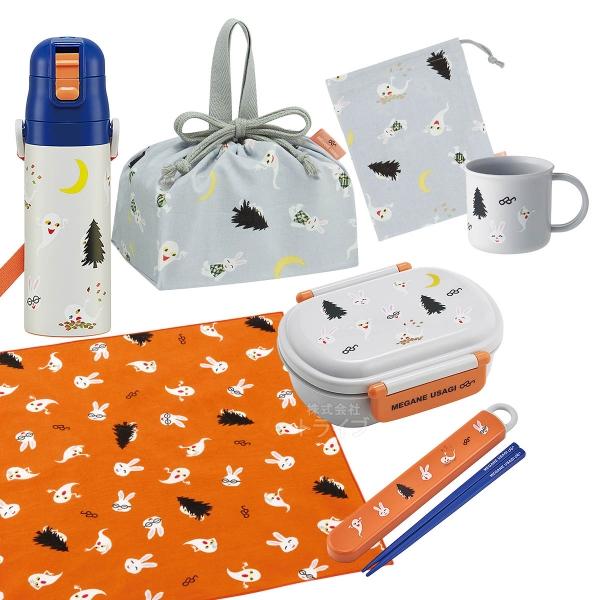 めがねうさぎ お買得７点セット 抗菌 お弁当箱 中子付 360ml 箸＆箸箱 巾着 ランチクロス コ...