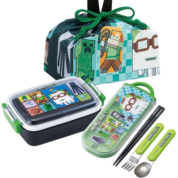 2月下旬入荷予定 マインクラフト 26 角型お弁当箱 450ml トリオ 巾着セット