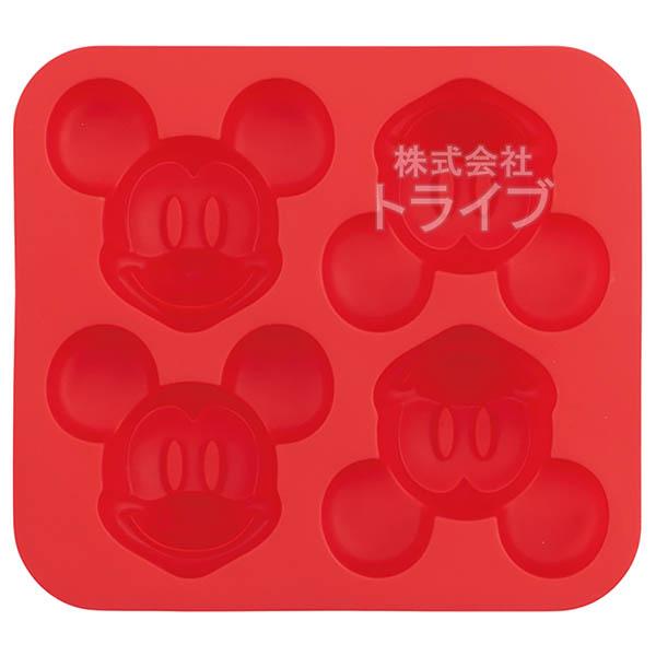 ミッキーマウス シリコン 立体4個 型 ケーキ マドレーヌ 氷  SLM4 549908
