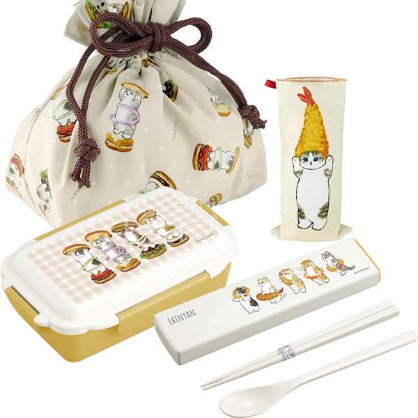 mofusand ランチ４点セット 4点ロック お弁当箱 500ml コンビ 巾着袋 タオルボトルカ...