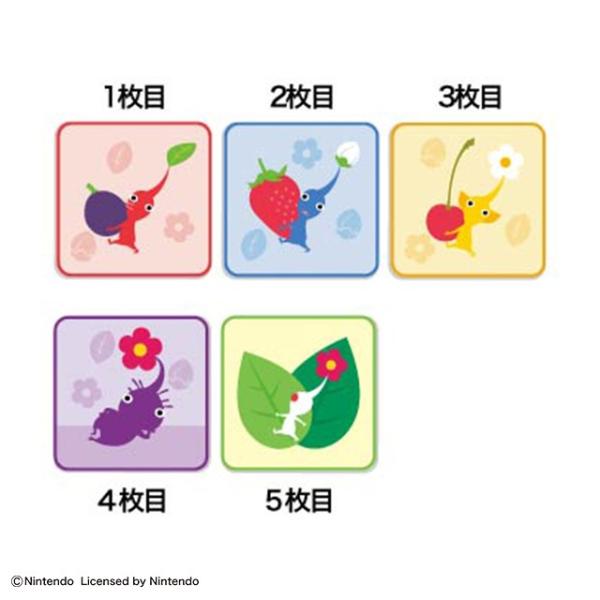 1月上旬入荷予定 ミニタオル 5絵柄組 ピクミン カラフルピクミン ネコポス対応品 440515