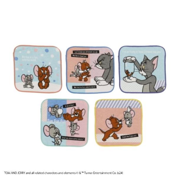 ミニタオル5絵柄組 トムとジェリー カラフルワールド ネコポス対応品 899542
