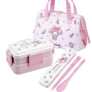 クロミ フラワーリース 抗菌 箸付お弁当箱 2段 コンビ がま口型ランチ