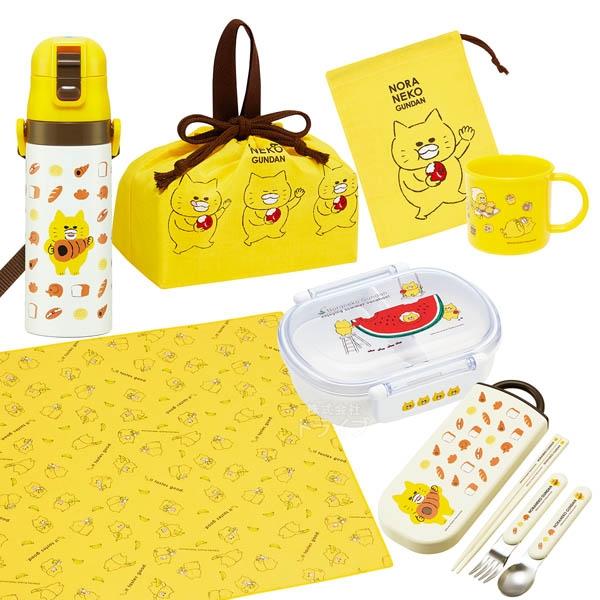 ノラネコぐんだん お買得７点セット 抗菌 お弁当箱 中子付 360ml トリオ 巾着 ランチクロス ...