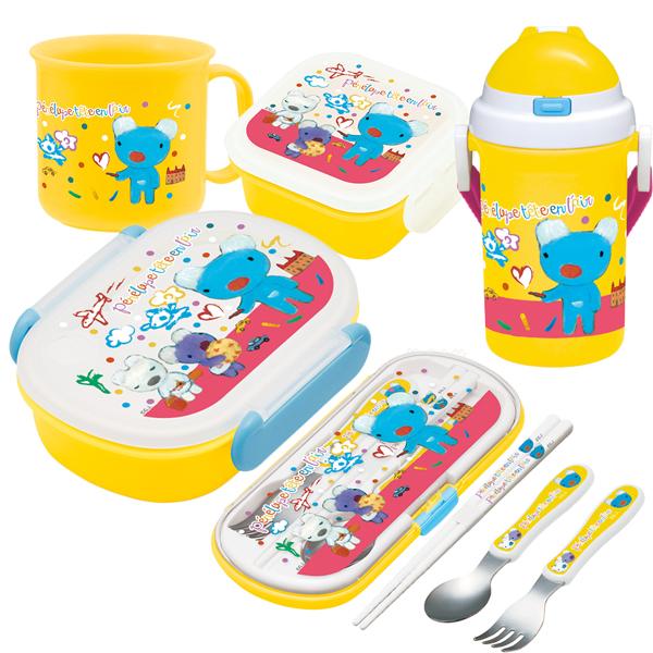 ペネロペ お買得５点セット お弁当箱 中子付 トリオ デザートケース コップ ストロー付ボトル