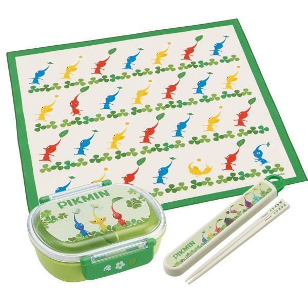 ピクミン 抗菌 お弁当箱 中子付 360ml 箸＆箸箱 ランチクロスセット