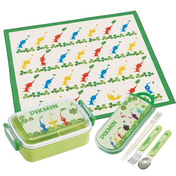 ピクミン 抗菌 角型お弁当箱 450ml トリオ ランチクロスセット