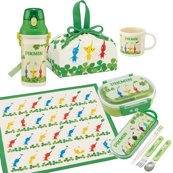 ピクミン お買得６点セット 抗菌 お弁当箱 中子付 360ml トリオ コップ プラ水筒 巾着 ラン...