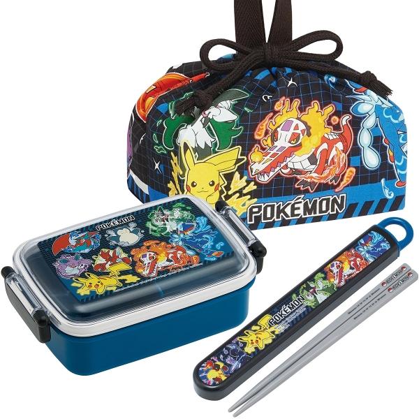 ポケモン 25 抗菌 角型お弁当箱 450ml 箸＆箸箱 巾着セット