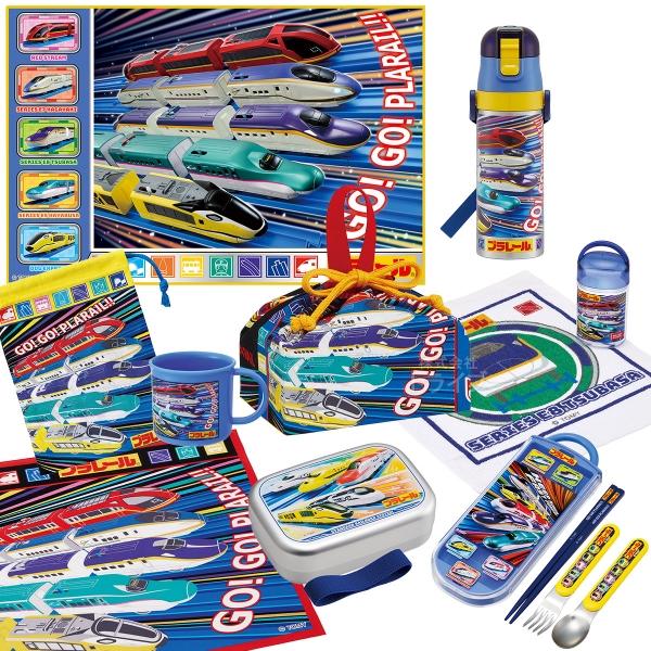 プラレール 25 お買得９点セット アルミお弁当箱 370ml トリオ 巾着 水筒 コップ コップ袋...