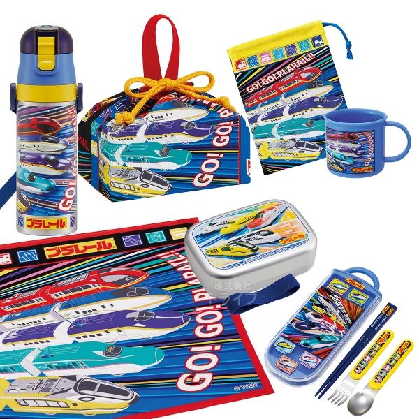 プラレール 25 お買得７点セット アルミお弁当箱 370ml トリオ 巾着 ランチクロス コップ ...
