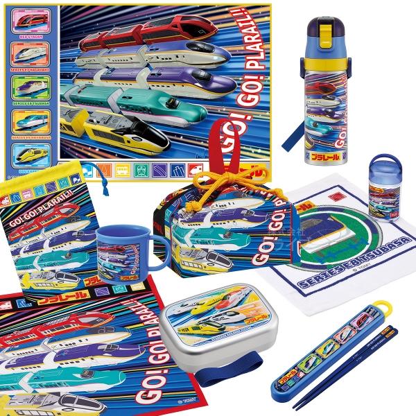 プラレール 25 お買得９点セット アルミお弁当箱 370ml 箸＆箸箱 巾着 水筒 コップ コップ...