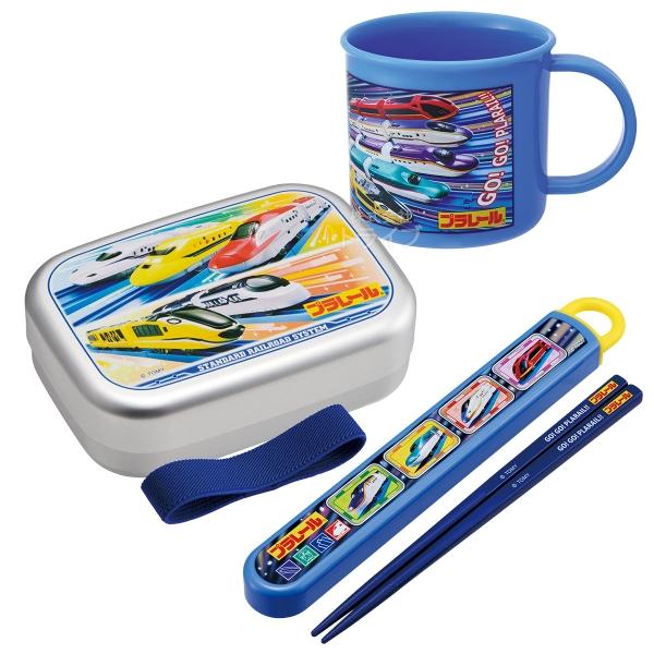 プラレール 25 アルミお弁当箱 370ml 箸＆箸箱 コップセット