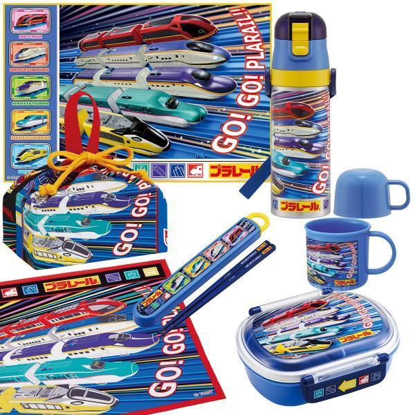 プラレール 25 お買得７点セット 抗菌 お弁当箱 中子付 360ml 箸＆箸箱 コップ 2WAY水...