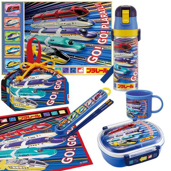 プラレール 25 お買得７点セット 抗菌 お弁当箱 中子付 360ml 箸＆箸箱 コップ 水筒 巾着...
