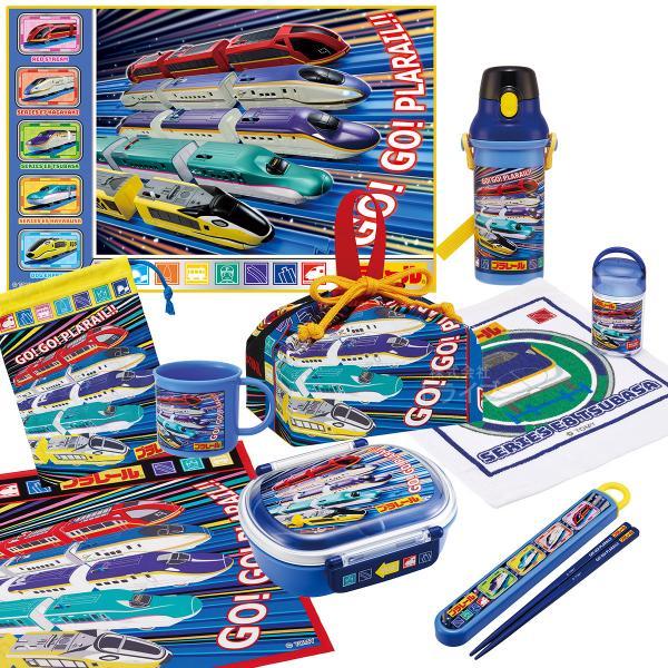 プラレール 25 お買得９点セット 抗菌 お弁当箱 中子付 360ml 箸＆箸箱 巾着 プラ水筒 コ...