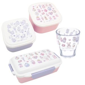 プリキュアオールスターズ 20th ランチボックス 500ml シール容器2P プラコップ ３点セット｜thrive