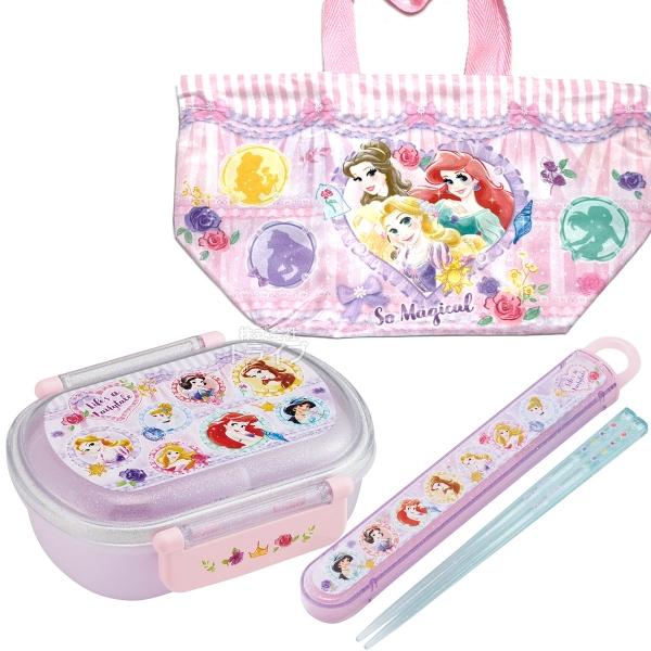 ディズニー プリンセス 26 お弁当箱 中子付 360ml 箸＆箸箱 巾着セット