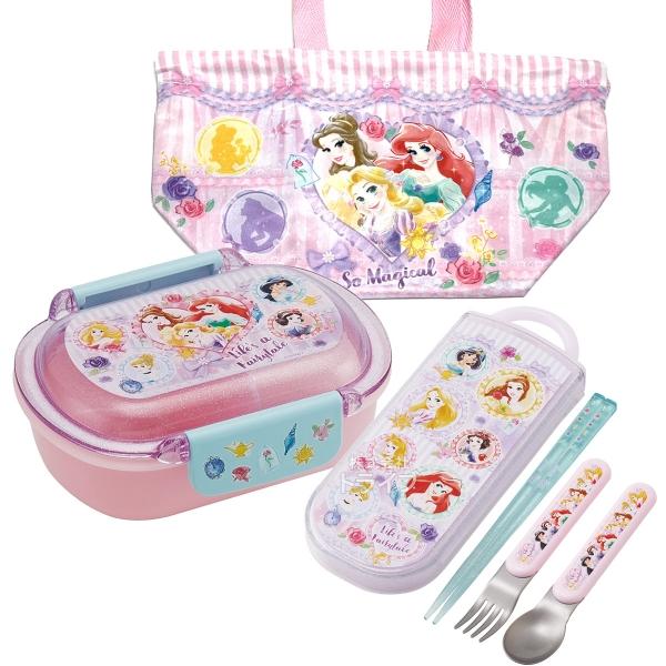 3月中旬入荷予定 ディズニー プリンセス 26 洗いやすいお弁当箱 360ml トリオ 巾着セット