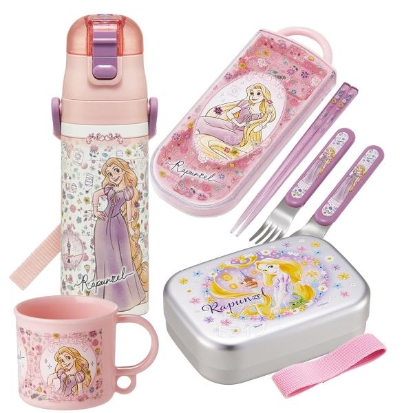 塔の上のラプンツェル 26 お買得４点セット アルミお弁当箱 370ml トリオ コップ 水筒