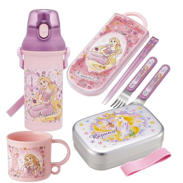 塔の上のラプンツェル 26 お買得４点セット アルミお弁当箱 370ml トリオ コップ プラ水筒