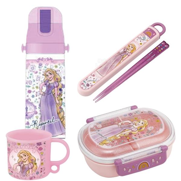 塔の上のラプンツェル 26 お買得４点セット お弁当箱 中子付 360ml 箸＆箸箱 コップ 水筒