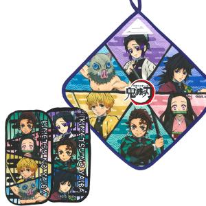 [60％OFF]鬼滅の刃 ループ付きハンドタオル プチタオル2絵柄組
