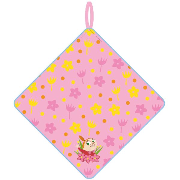 ループ付きハンドタオル ムーミン フラワーカラフル ネコポス対応品 431735