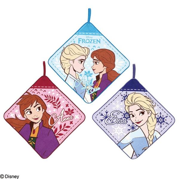 ループ付きハンドタオル 3絵柄組 アナと雪の女王 ノルディックスノー ネコポス対応品 431803