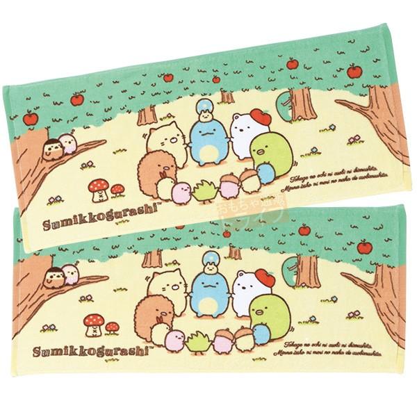 すみっコぐらし フェイスタオル 「みんなであそぼ」 お買得２枚セット 177079 メール便対応品