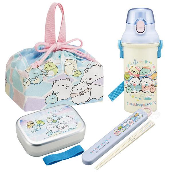 すみっコぐらし しろくまのふるさと お買得４点セット アルミお弁当箱 370ml 箸＆箸箱 巾着 プ...