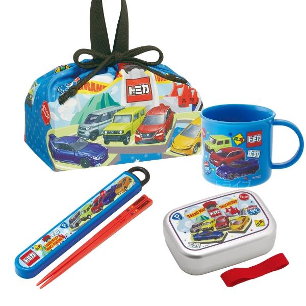 トミカ 26 お買得４点セット アルミお弁当箱 370ml 箸＆箸箱 コップ 巾着セット