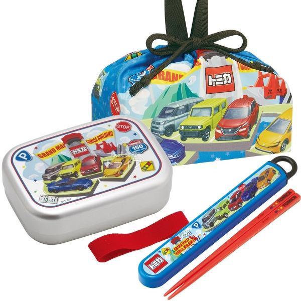 トミカ 26 アルミお弁当箱 370ml 箸＆箸箱 巾着セット